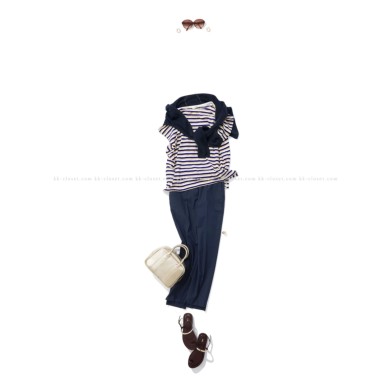 COUTURE D'ADAMクチュール・ド・アダム /ラメパイボーダートップス