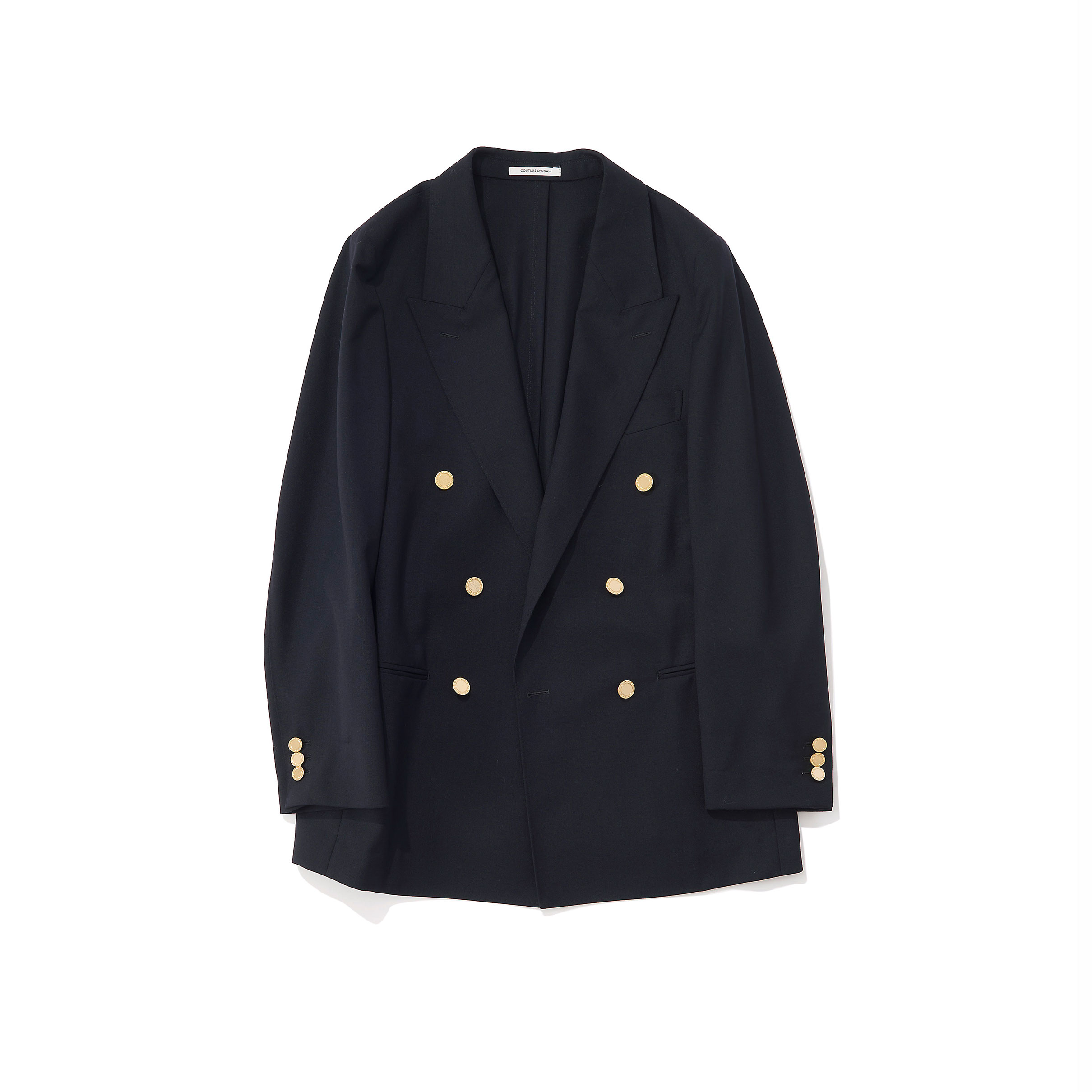 極美品★COUTURE D'ADAM★紺ブレ★ダブルジャケット★ゴールド釦 COUTURE D'ADAM クチュール・ド・アダム/ ダブルブレザージャケット