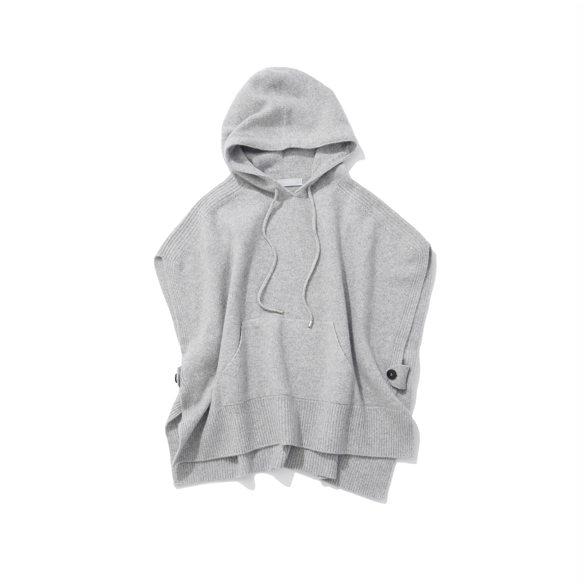 COULEURクレール／フーディ ニットポンチョ（gray)｜Outer｜Kyoko