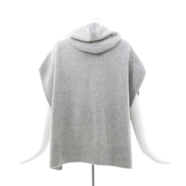 COULEURクレール／フーディ ニットポンチョ（gray)｜Outer｜Kyoko