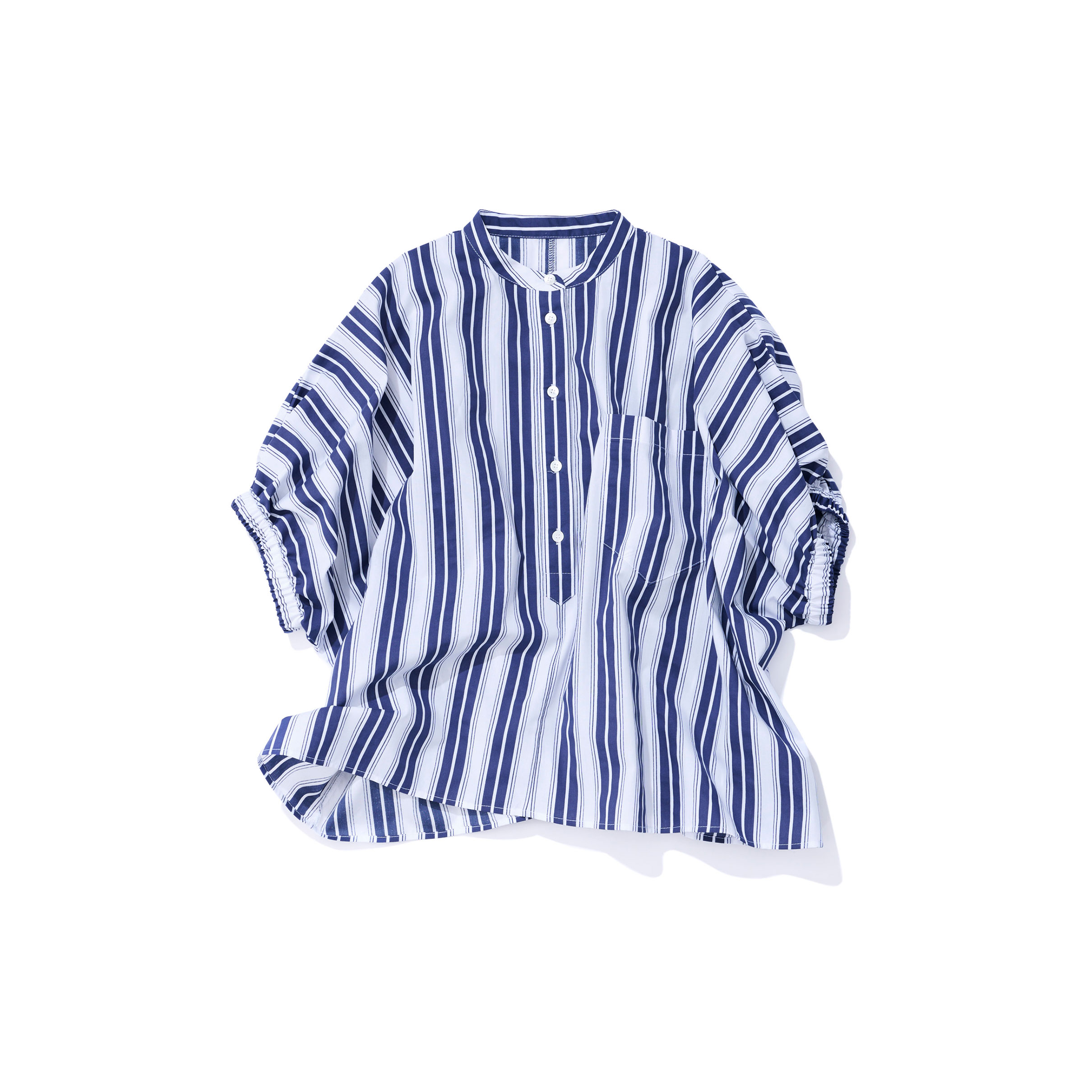 MiRan ミラン／ストライプシャツ（whitexnavy)｜Shirts・Blouse｜Kyoko 