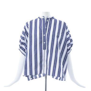 MiRan ミラン／ストライプシャツ（whitexnavy)｜Shirts・Blouse｜Kyoko