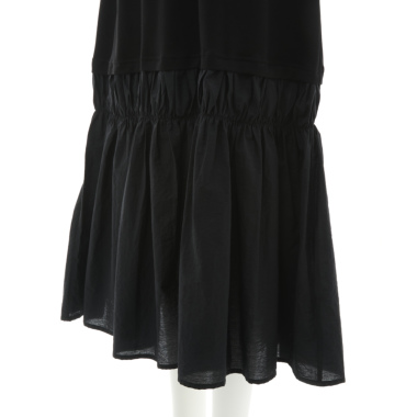 LIEU ルゥ／バックツイストデザイン ワンピース（black