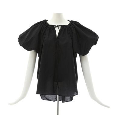 ara アラ / ボリュームスリーブブラウス（black)｜Tops｜Kyoko