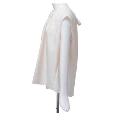 MG エムジー / ギャザーネックブラウス（IVORY）｜Tops｜Kyoko