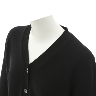 MG エムジー／カシミヤ混Vネックカーディガン（black)｜Cardigan