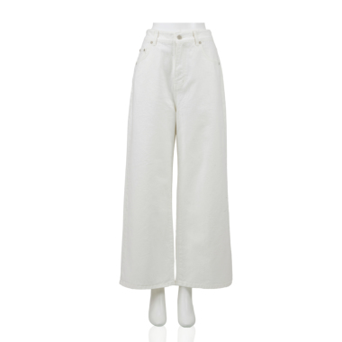 COULEURクレール ／セミワイドデニム（White) ｜Pants｜Kyoko 