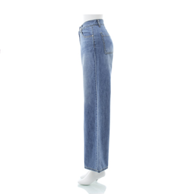 菊池京子さんkk closet購入☆COULEURクレールワイドデニム S COULEURクレール ／ワイドデニム（indigo) ｜Pants｜Kyoko