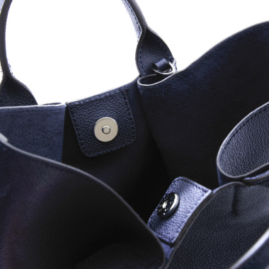 abro アブロ ／ESSENTIALチューリップレザーバッグ（navy)｜Bag｜Kyoko