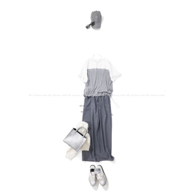 ⭐︎新品⭐︎菊池京子kkクローゼット　DEMAIN ドゥマン／ドルマンTシャツ DEMAIN ドゥマン /ドルマンTシャツ（WHITE) 菊池京子 - メルカリ