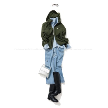 Cape HEIGHTS(ケープハイツ)／パーカブルゾン（KHAKI)｜Outer｜Kyoko