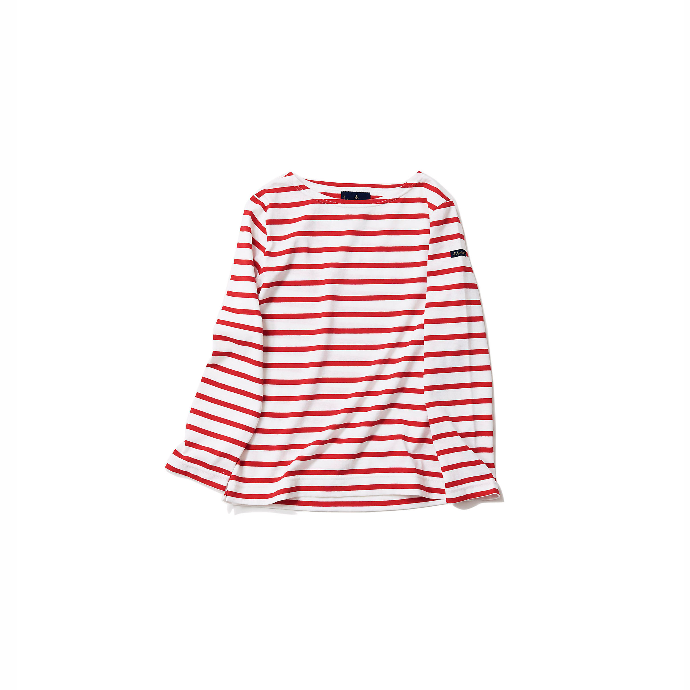 Le minor ルミノア/長袖ボーダーTシャツ(Blanc /Rouge)｜Tops 
