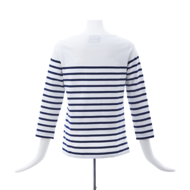Le minor ルミノア/パネルボーダーTシャツ(Blanc / Marine)｜Tops