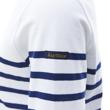 Le minor ルミノア/パネルボーダーTシャツ(Blanc / Marine