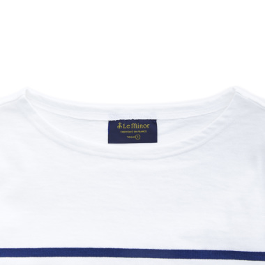 Le minor ルミノア/パネルボーダーTシャツ(Blanc / Marine)｜Tops