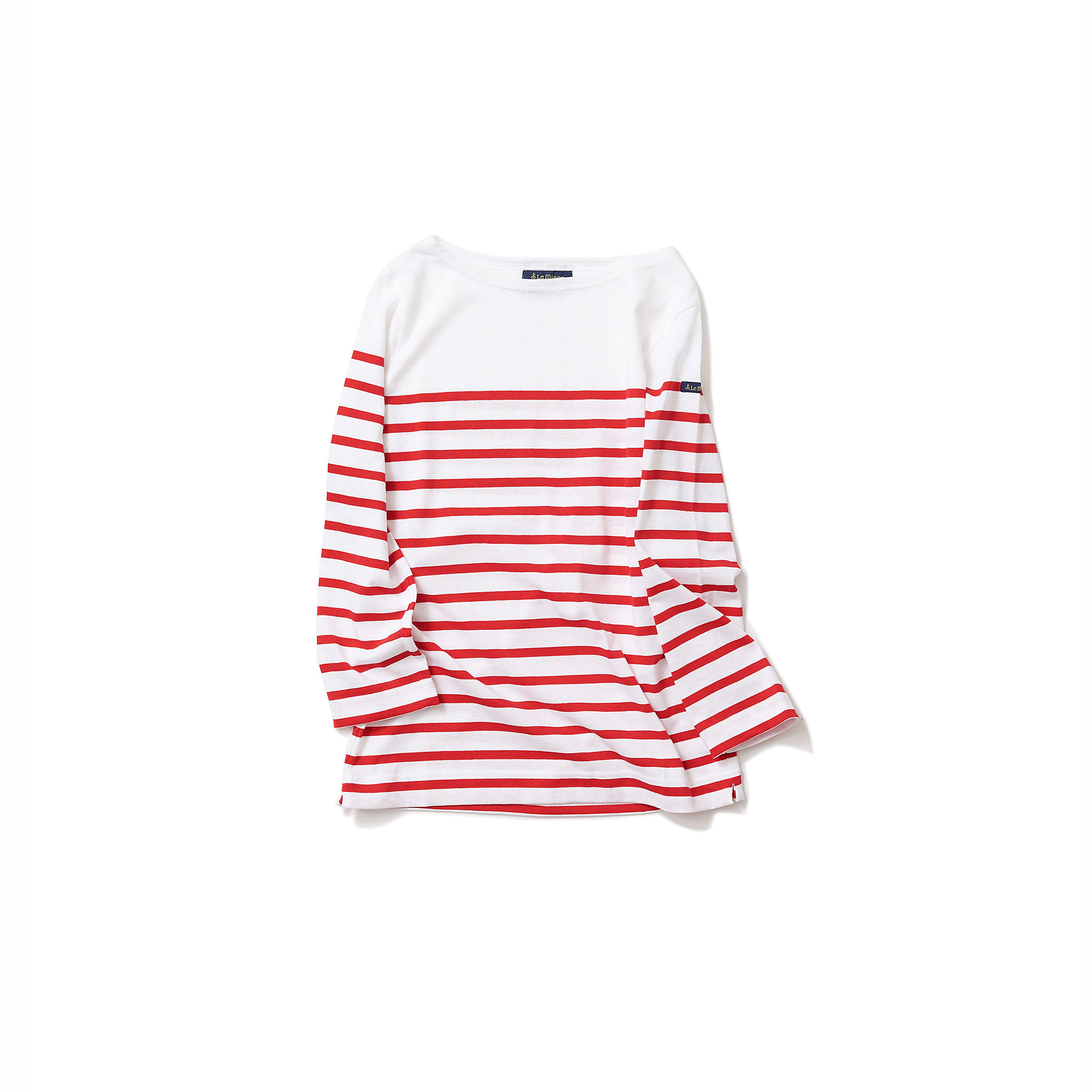 Le minor ルミノア/パネルボーダーTシャツ(Blanc /Rouge)｜Tops 