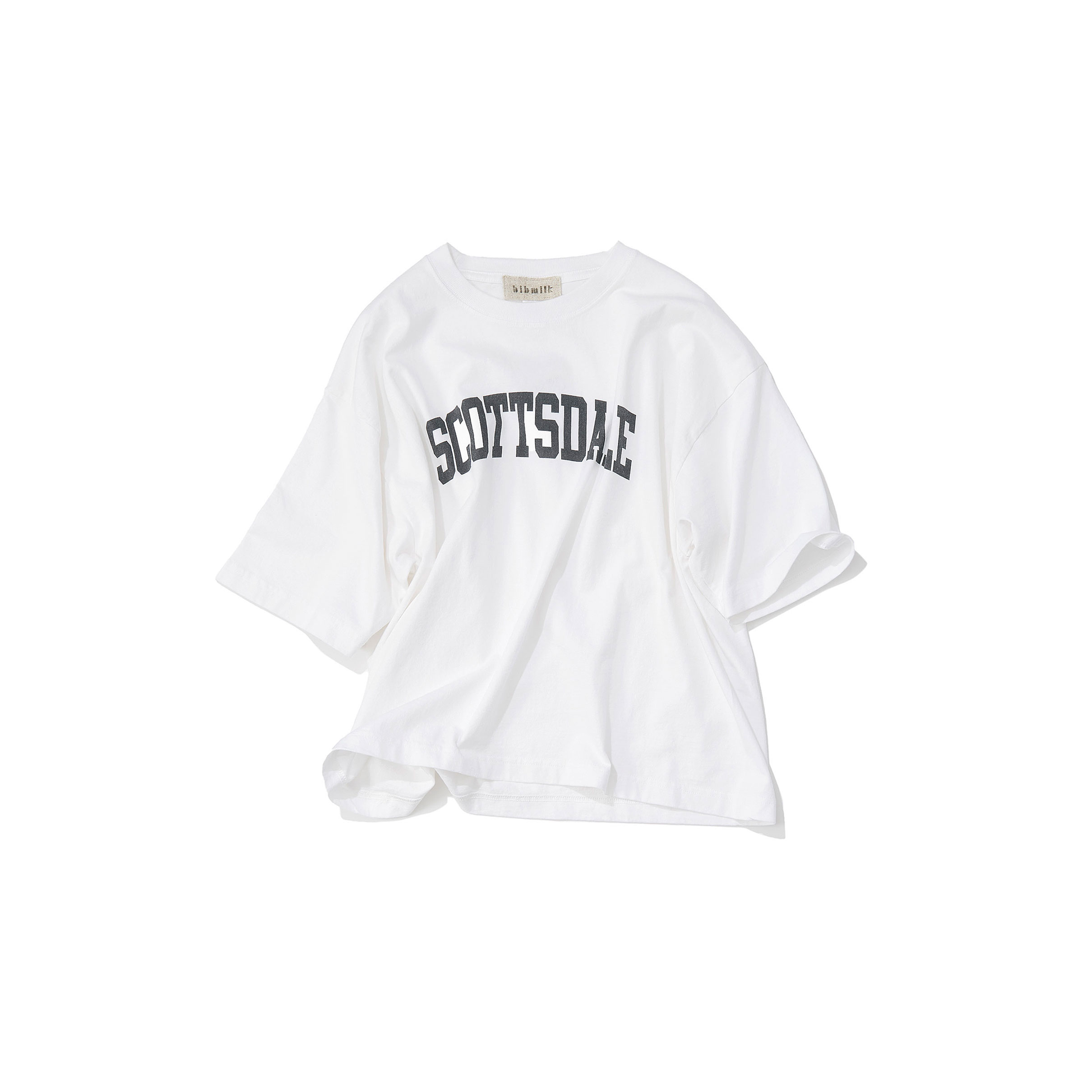 Bibmilk ビブミルク /ロゴプリントTシャツ(white)｜Tops｜Kyoko