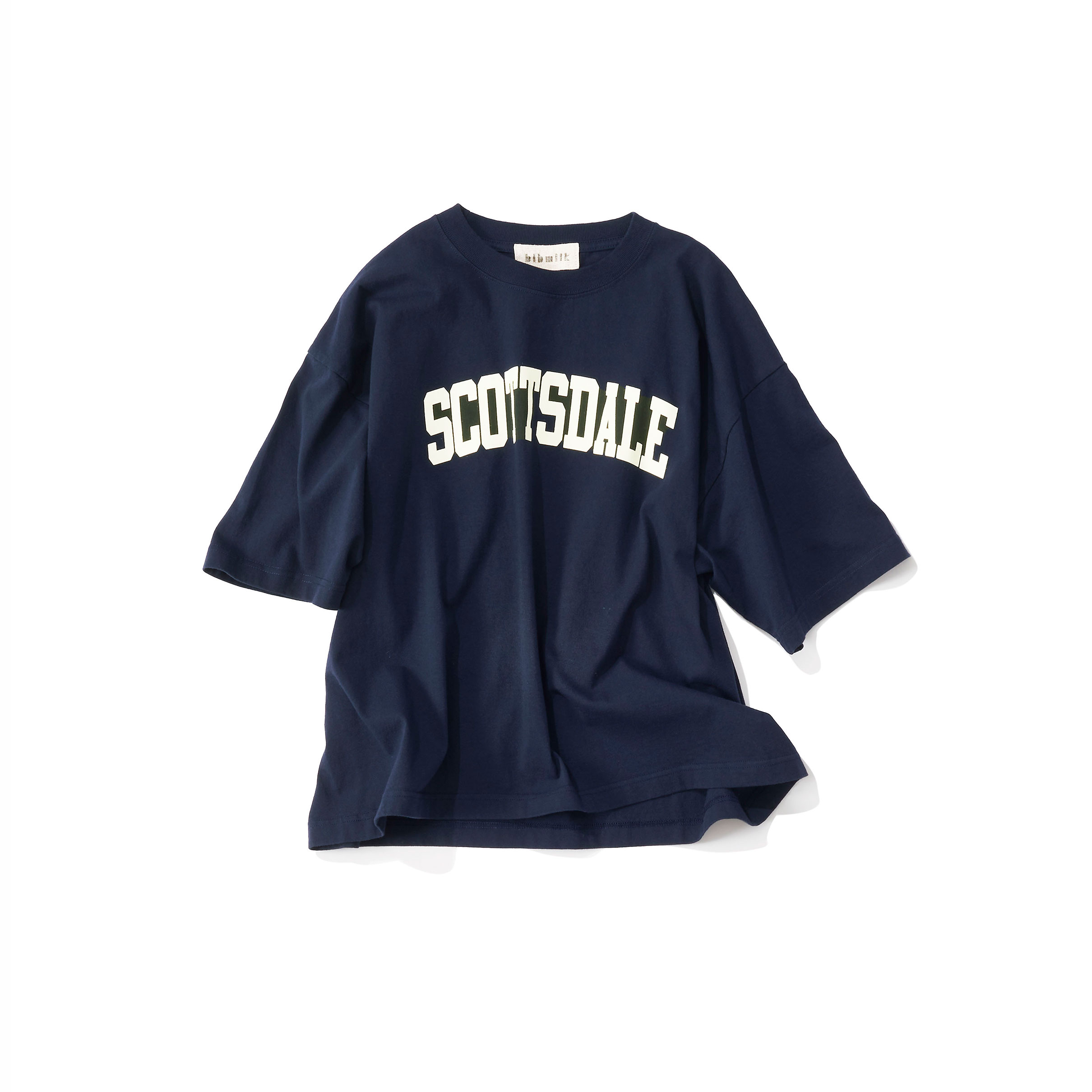 Bibmilk ビブミルク /ロゴプリントTシャツ(navy)｜Tops｜Kyoko