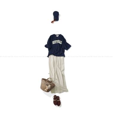 Bibmilk ビブミルク /ロゴプリントTシャツ(navy)｜Tops｜Kyoko