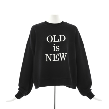 Bibmilk ビブミルク / プリントクルースウェット（black)｜T-shirts 