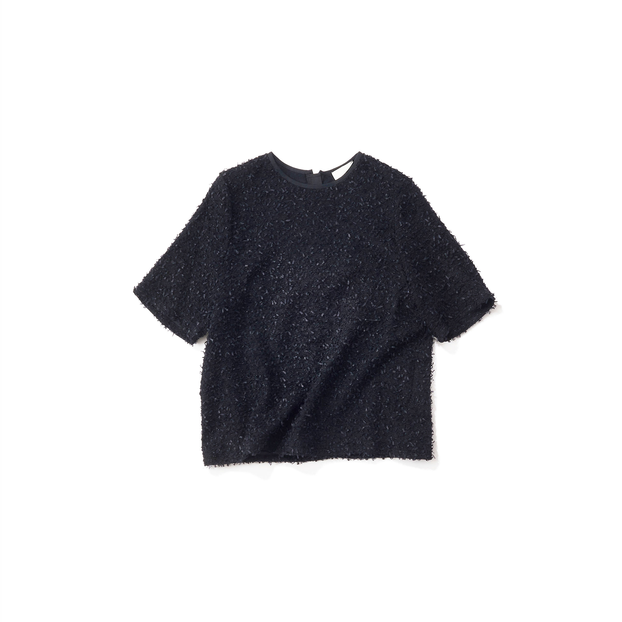 DES PRES デ・プレ／ラメツイードジレ（Black) 菊池京子 DES PRES デ・プレ／ラメツイードジレ（Black)｜Outer｜Kyoko