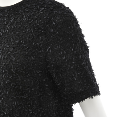Ballsey ボールジィ／ファンシーヤーン ツイードトップス(black)｜Tops