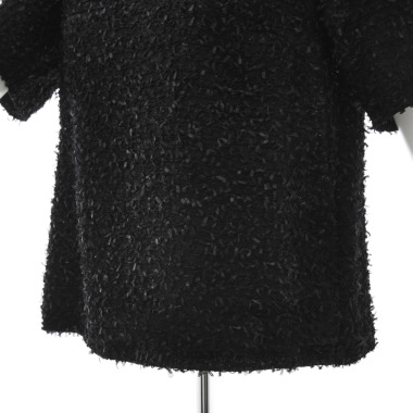 Ballsey ボールジィ／ファンシーヤーン ツイードトップス(black)｜Tops