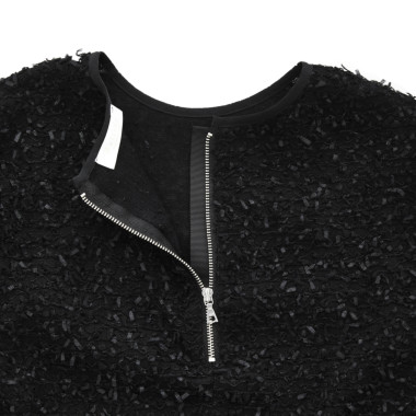Ballsey ボールジィ／ファンシーヤーン ツイードトップス(black)｜Tops