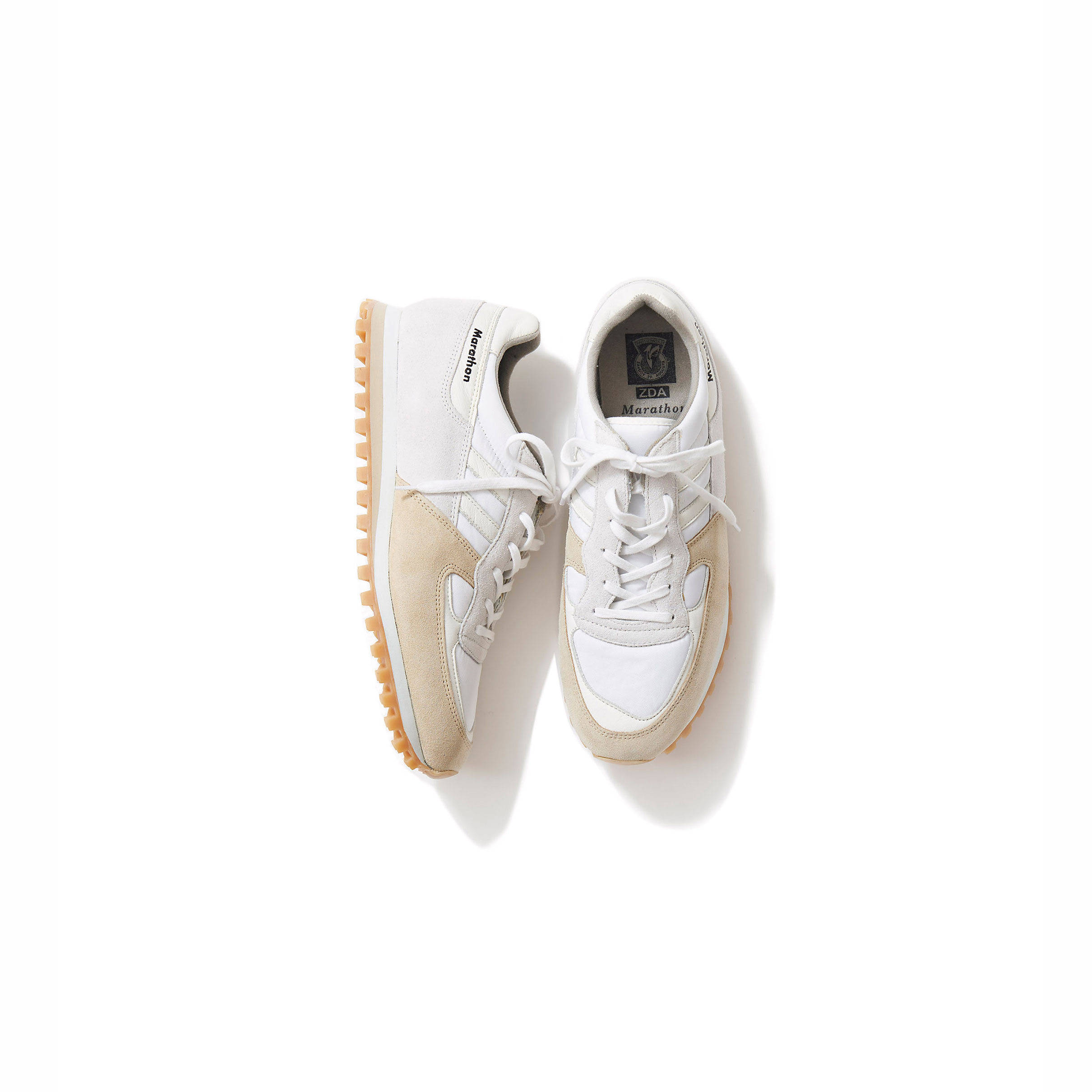 ZDAゼットディーエー/ Marathonスニーカー　(WHITE /HONEY BEIGE)