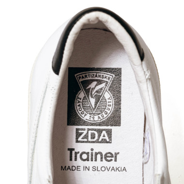 ZDAゼットディーエー/ イタリアンレザースニーカー (white x black