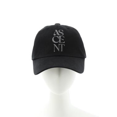 Flowフロー／embroideryツイルキャップ（black)｜Hat｜Kyoko Kikuchi's