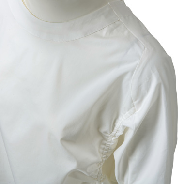 sq□are スクゥ□エア/ ループシャツブラウス（WHITE）｜Tops
