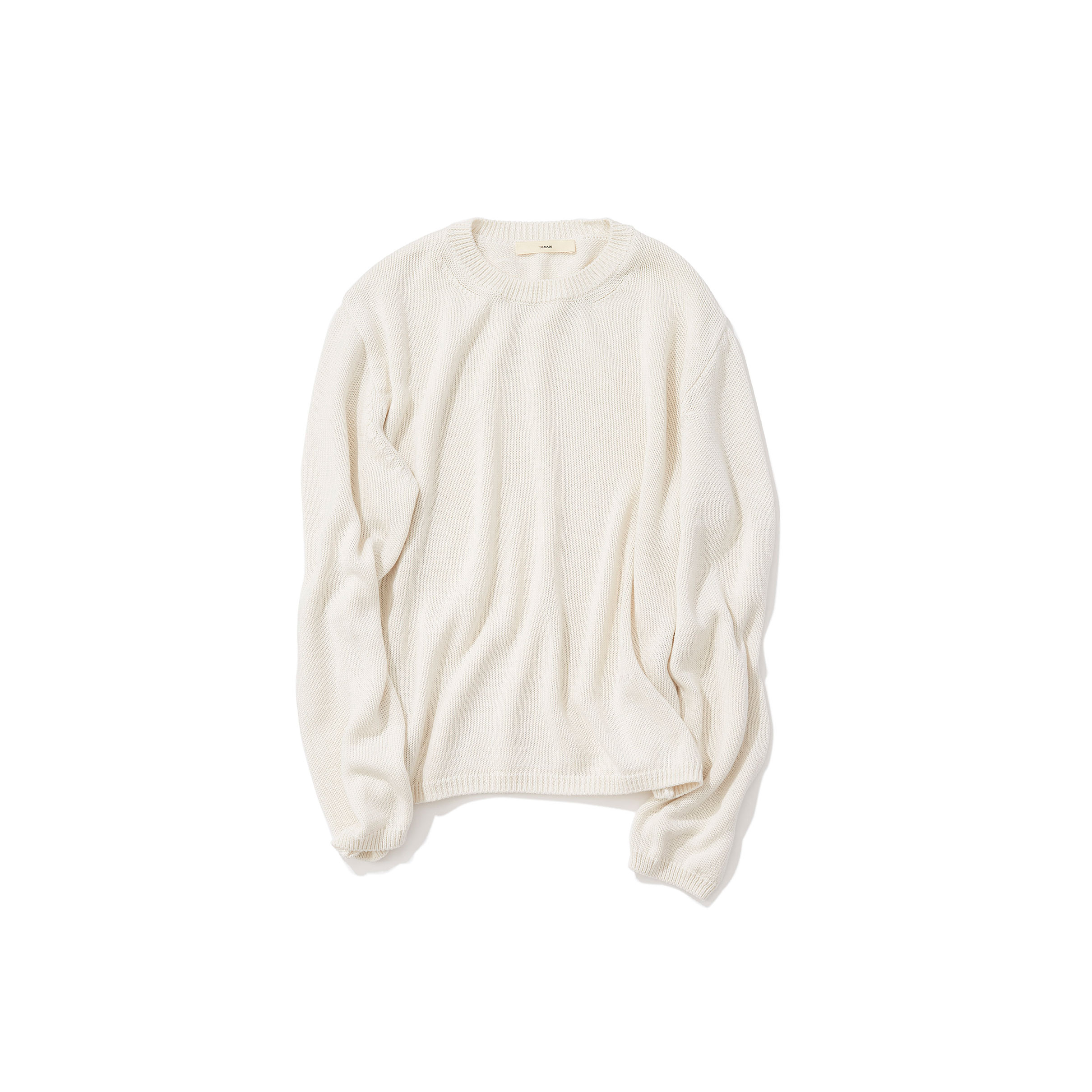 DEMAIN ドゥマン /コットンバンブーニット（black）｜Tops