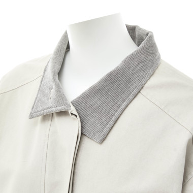 DEMAIN ドゥマン /ハンティングジャケット（IVORYxGRAY)｜Outer｜Kyoko