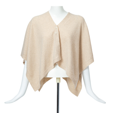 KK クローゼット　DEMAIN ドゥマン ニットケープ ベージュ DEMAIN ドゥマン／ニットケープ(beige)｜Outer｜Kyoko Kikuchi's