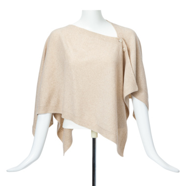 DEMAIN ドゥマン／ニットケープ(beige)｜Outer｜Kyoko Kikuchi's