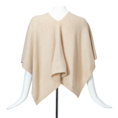 DEMAIN ドゥマン／ニットケープ(beige)｜Outer｜Kyoko Kikuchi's