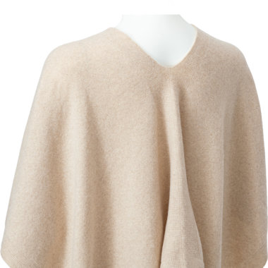 KK クローゼット　DEMAIN ドゥマン ニットケープ ベージュ DEMAIN ドゥマン／ニットケープ(beige)｜Outer｜Kyoko Kikuchi's