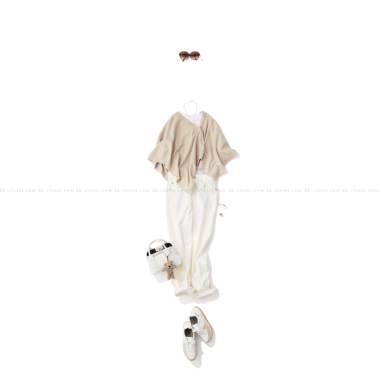 KK クローゼット　DEMAIN ドゥマン ニットケープ ベージュ DEMAIN ドゥマン／ニットケープ(beige)｜Outer｜Kyoko Kikuchi's
