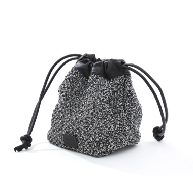 Swaraj スワラージ／メッシュバッグ（silver x black)｜Bag
