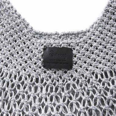Swaraj スワラージ／手編みメタリックショルダーバッグ（silver)｜Bag