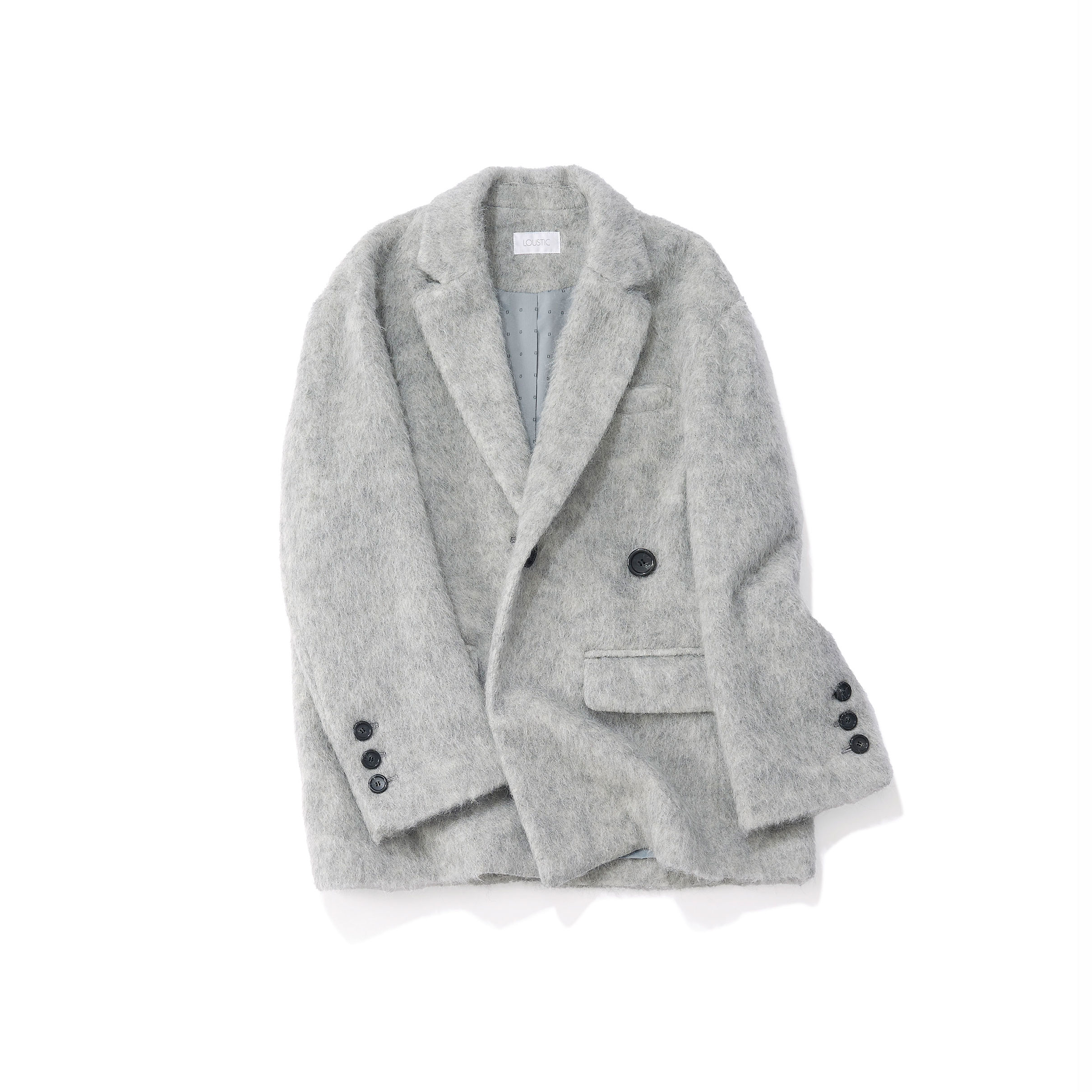 LOUSTIC ルスティック/ シャギーコートジャケット（gray)｜Outer