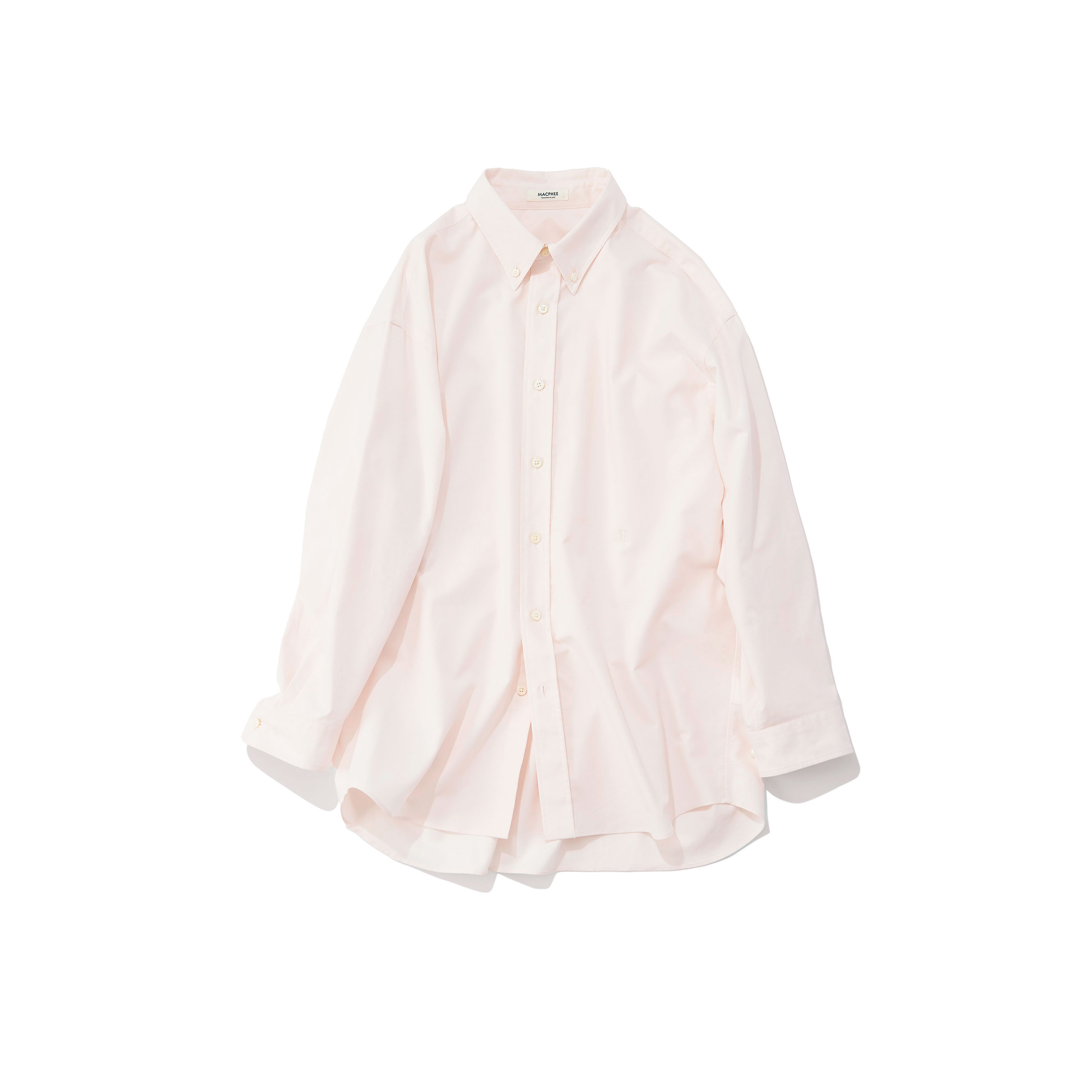 MACPHEE マカフィー / オックスフォードB.Dオーバーシャツ (baby pink
