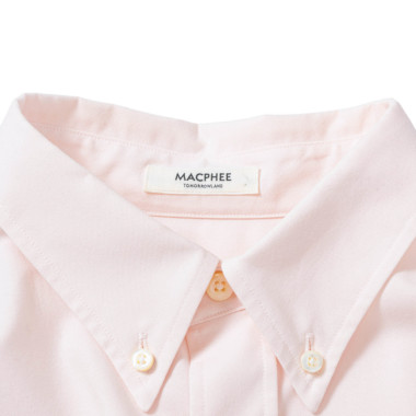 MACPHEE マカフィー / オックスフォードB.Dオーバーシャツ (baby pink