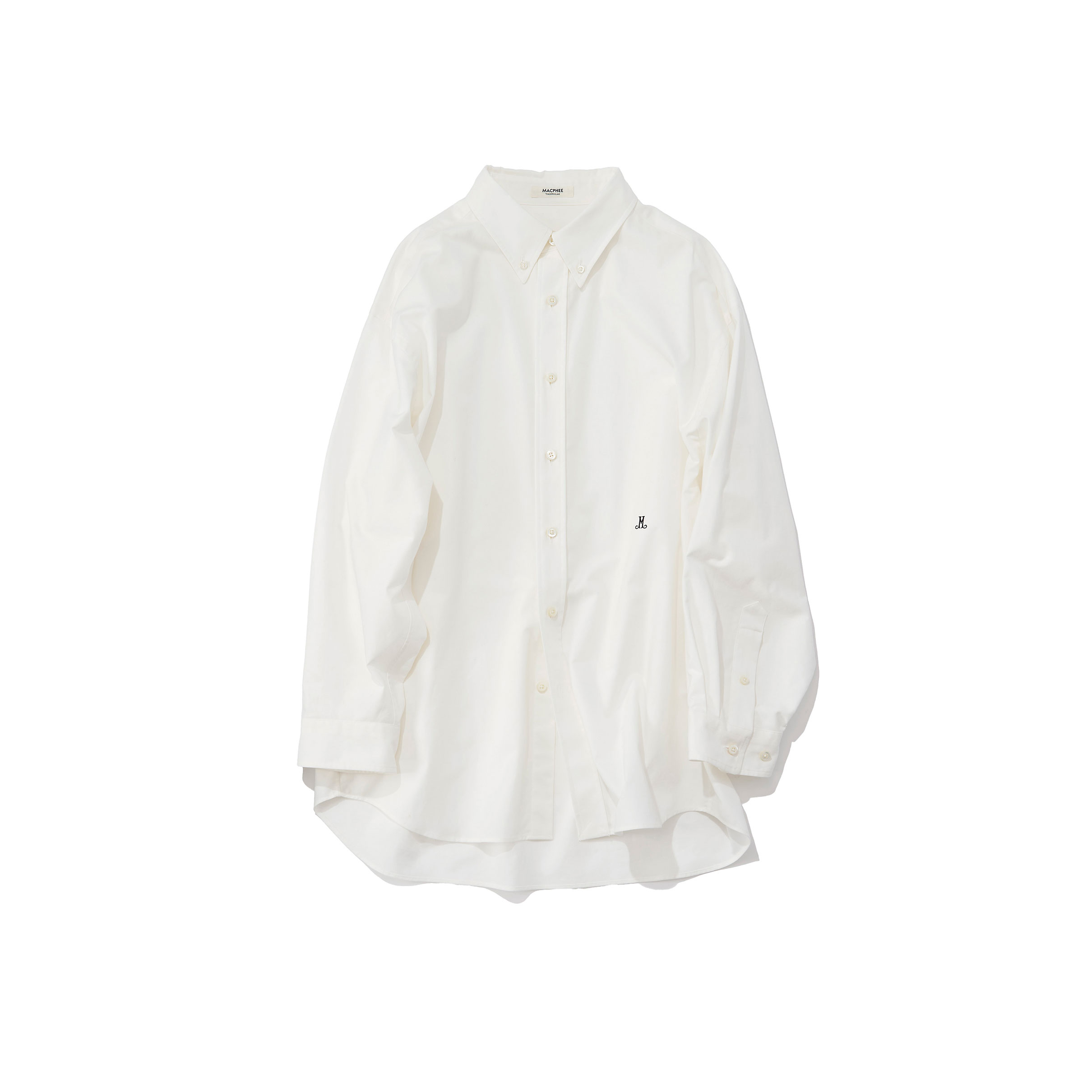 MACPHEE マカフィー / オックスフォードB.Dオーバーシャツ (white