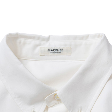 MACPHEE マカフィー / オックスフォードB.Dオーバーシャツ (white