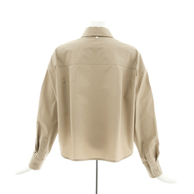 SOLソル/ クロップド コットンシャツ(camel beige)｜Tops｜Kyoko