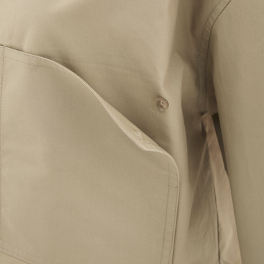 SOLソル/ クロップド コットンシャツ(camel beige)｜Tops｜Kyoko