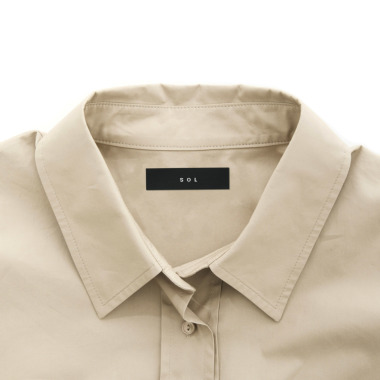 SOLソル/ クロップド コットンシャツ(camel beige)｜Tops｜Kyoko
