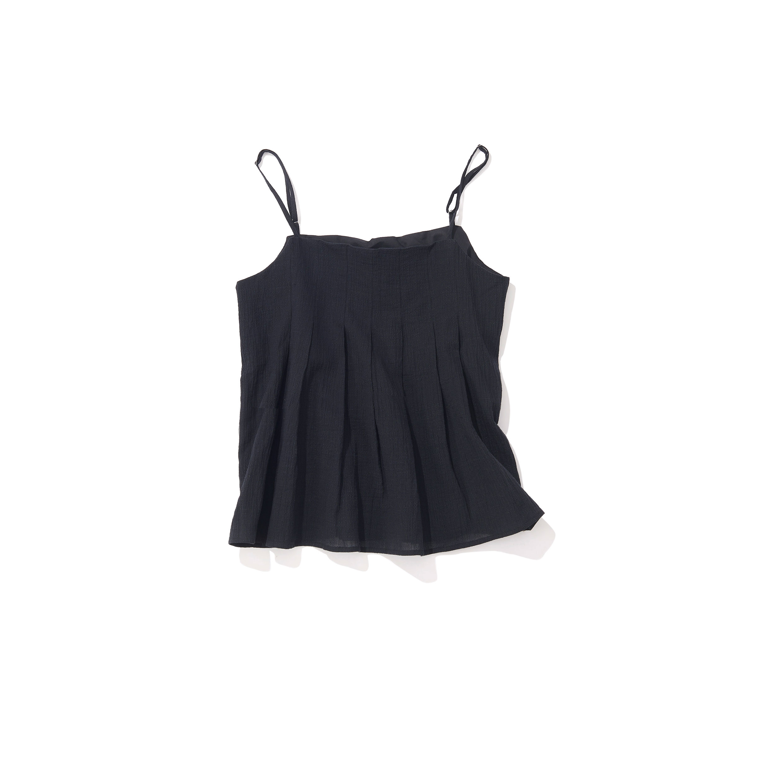 SOL ソル / プリーツキャミトップス（black)｜Tops｜Kyoko Kikuchi's